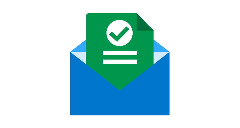 Email Message with a checkmark