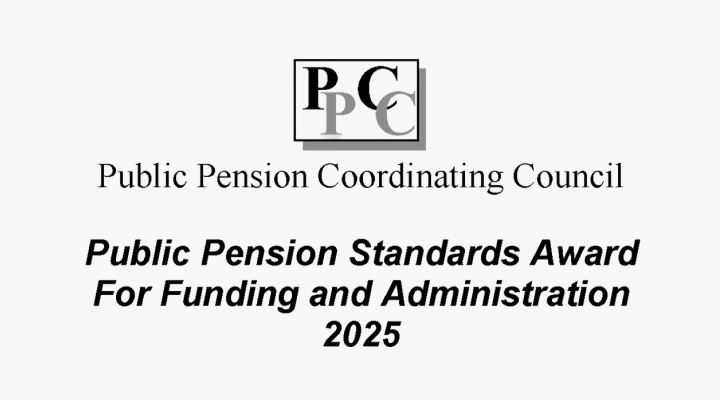Public Pension Standards Award for Funding and Administration 2025