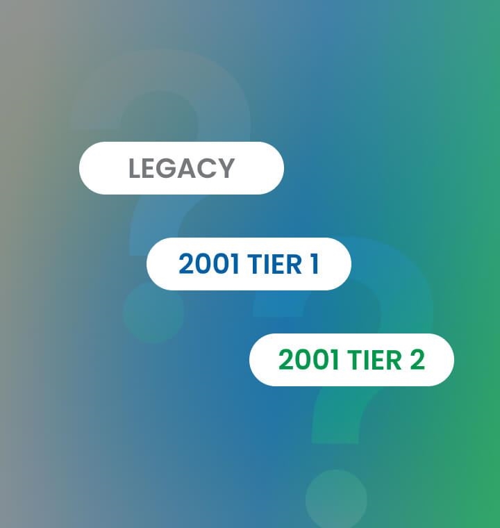 Plans: Legacy, 2001 Tier 1, 2001 Tier 2