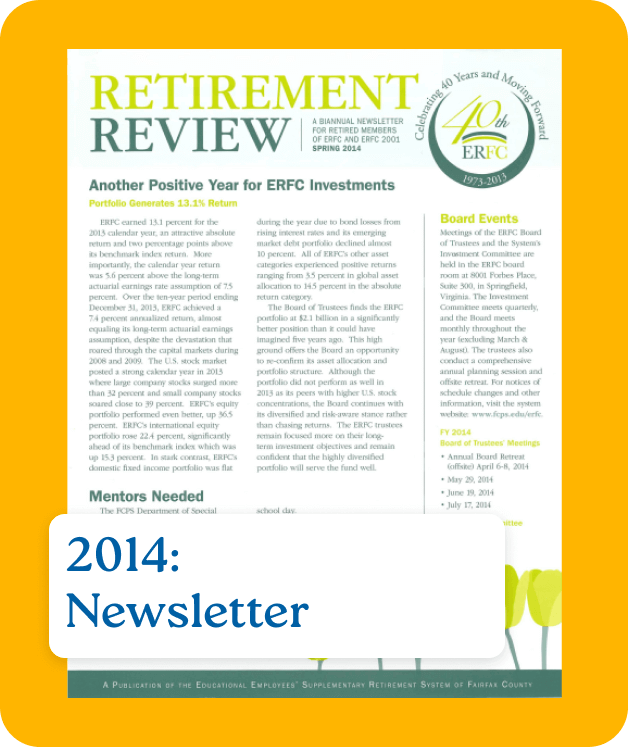 2014: Member Newsletter